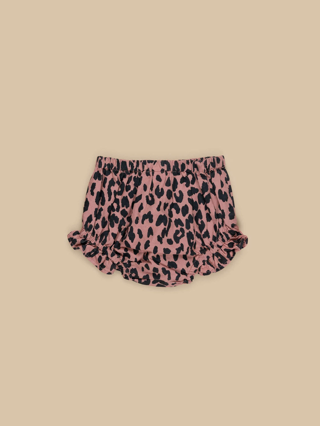 Huxbaby Leopard Woven Bloomer - Dusty Rose