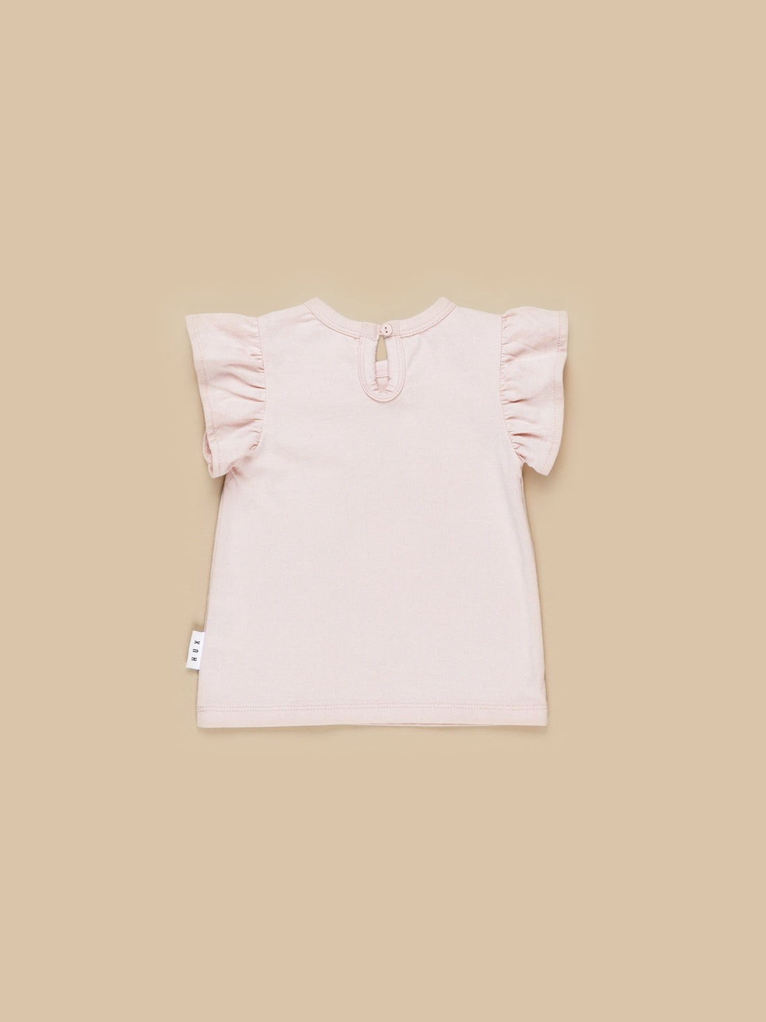 Huxbaby Skipping Penguin Frill T-Shirt - Rose