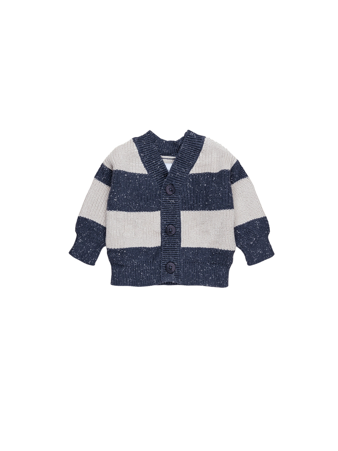 Huxbaby Ink Stripe Knit Cardigan