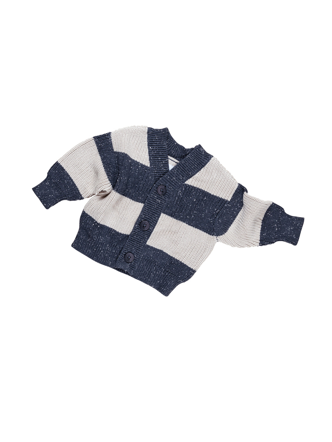 Huxbaby Ink Stripe Knit Cardigan