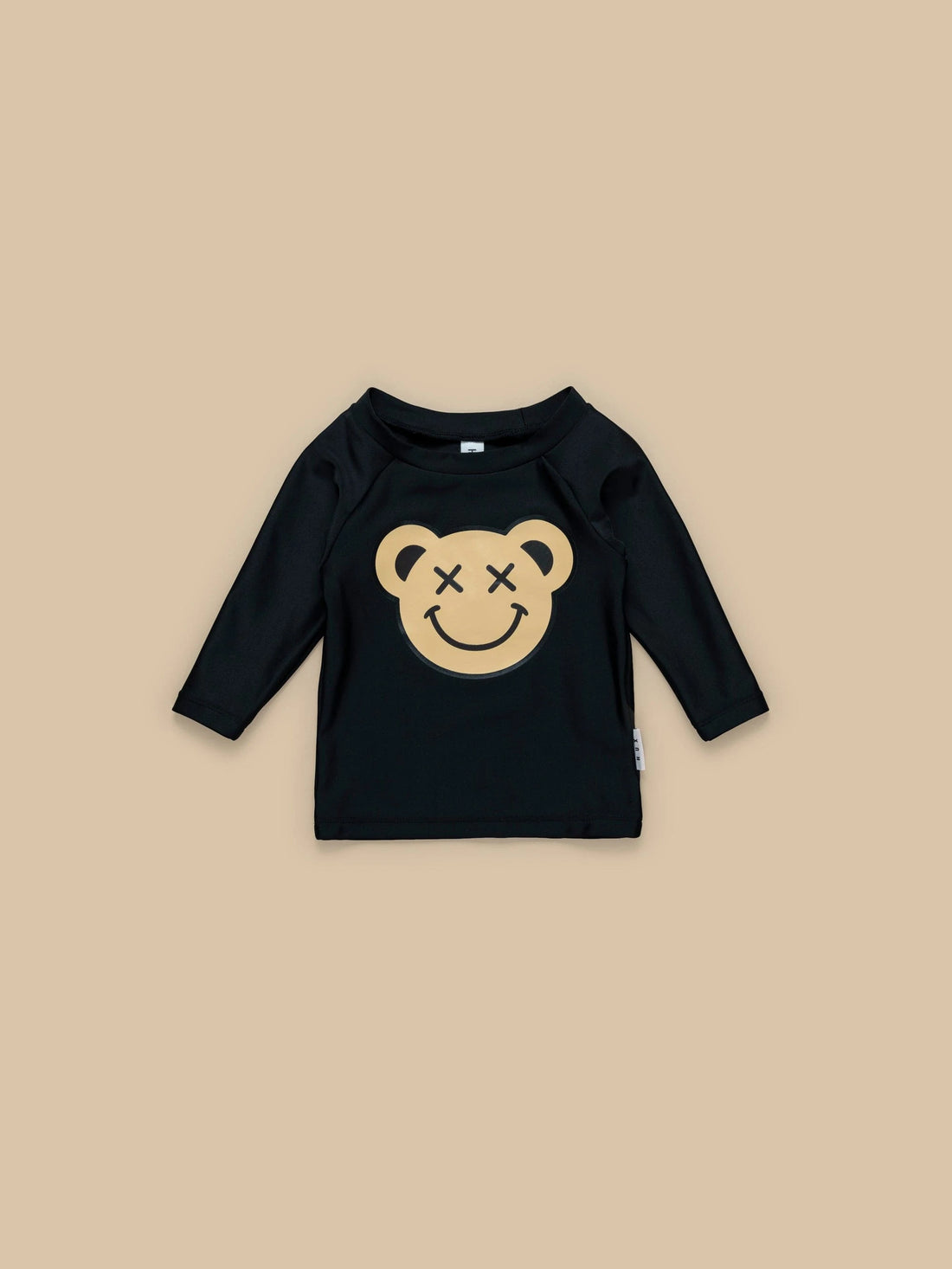 Huxbaby Smiley Bear Rashguard - Black