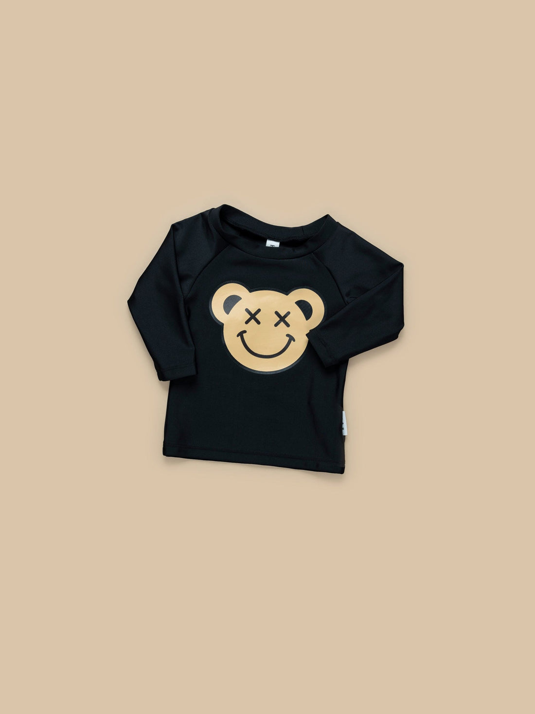 Huxbaby Smiley Bear Rashguard - Black