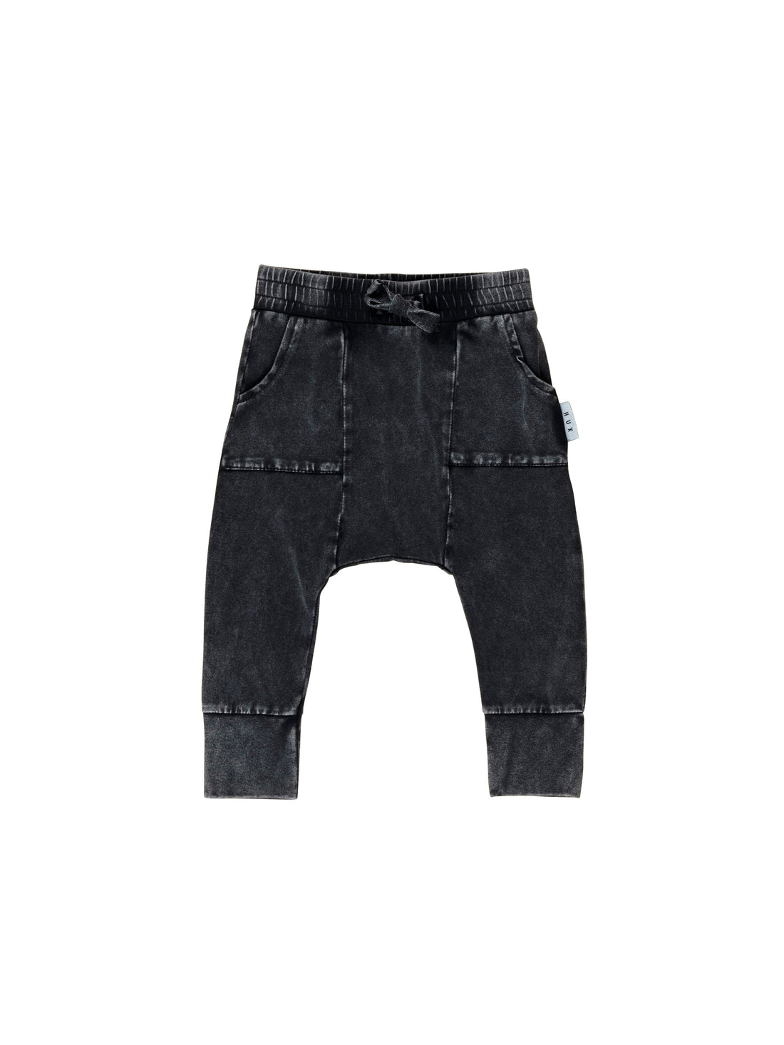 Huxbaby Vintage Jersey Pocket  Drop Crotch Pant - Vintage Black