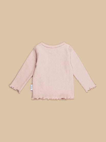 Huxbaby Rib Top - Rose