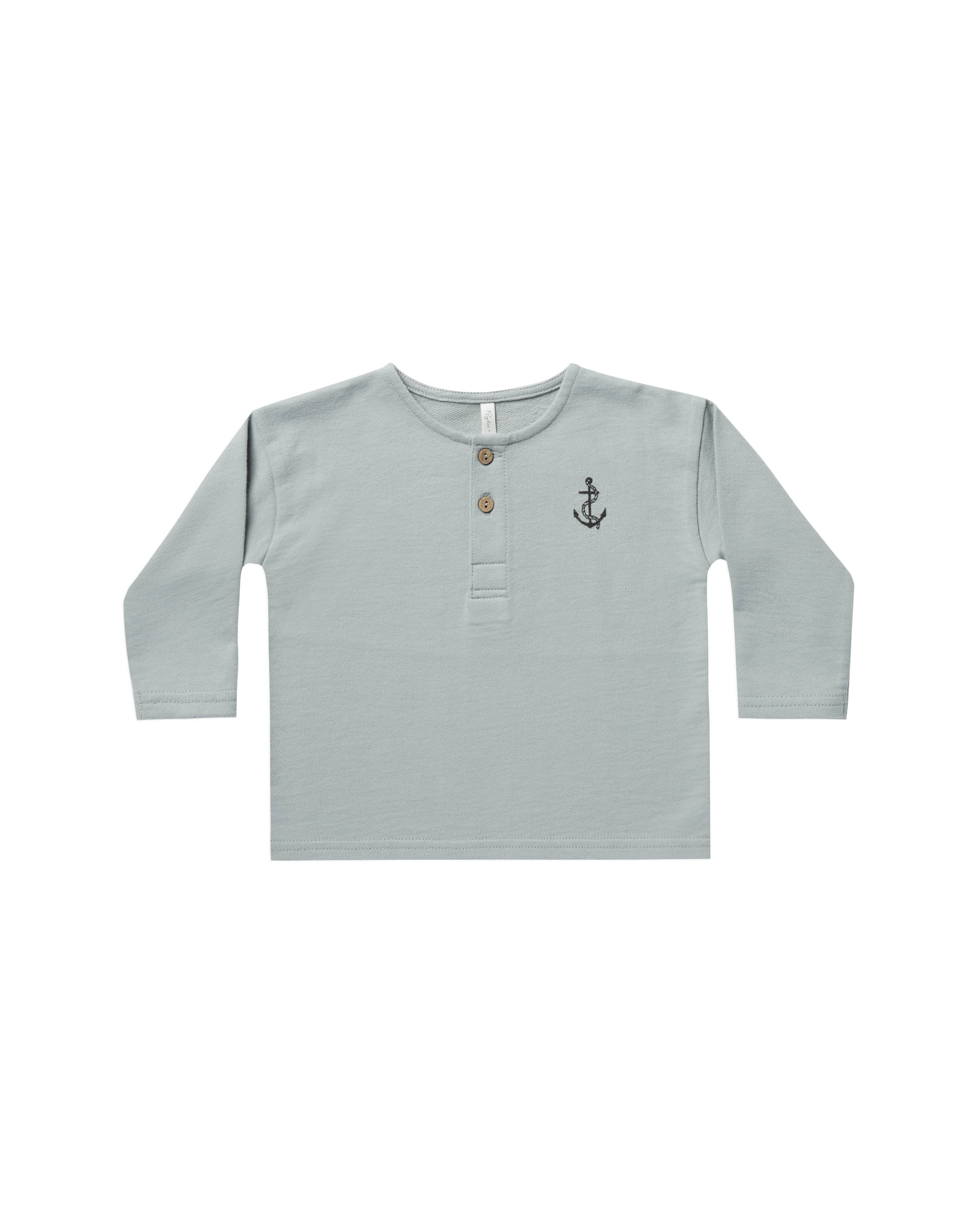 Rylee + Cru Henley Sweatshirt - Captain