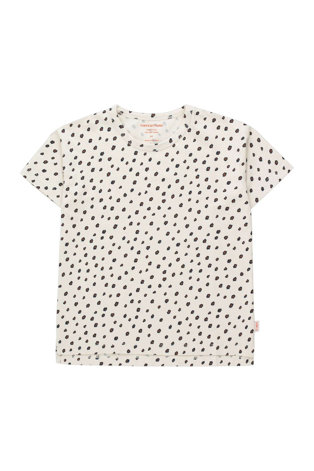 Tiny Cottons Animal Print Tee - Sandstone/Chestnut