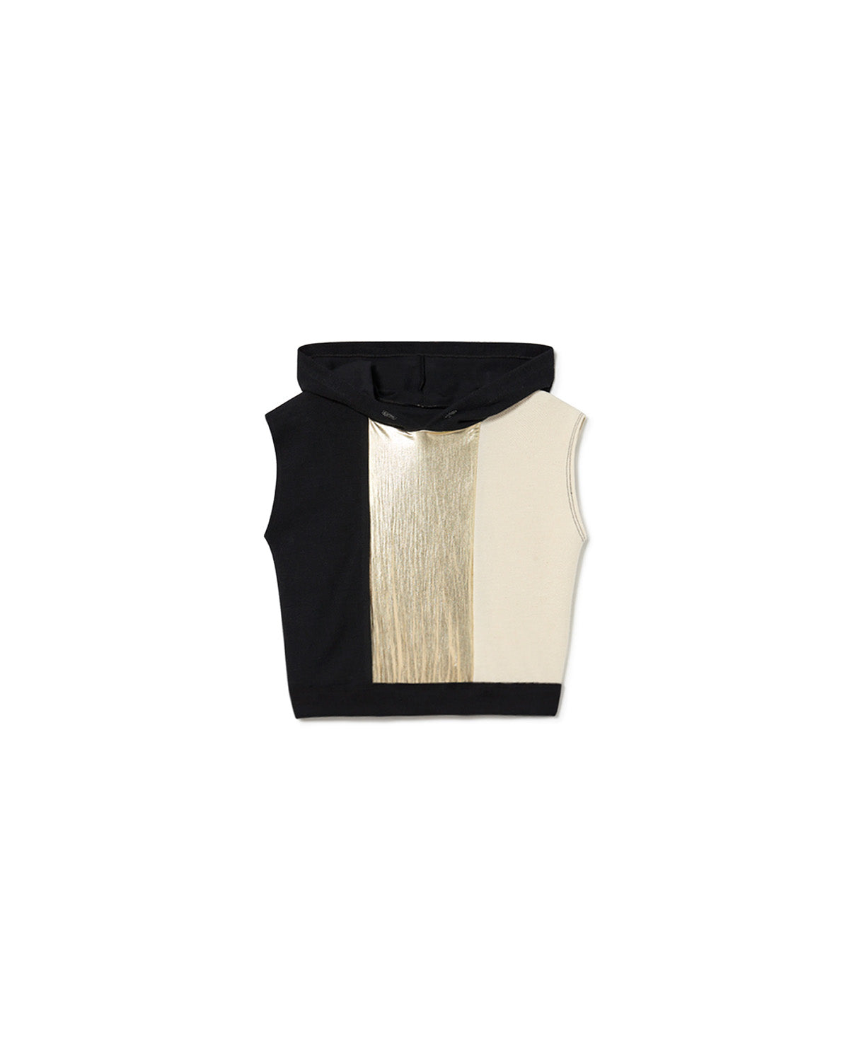 Little Creative Factory Shave Ice Vestshirt - Cream Gold Black