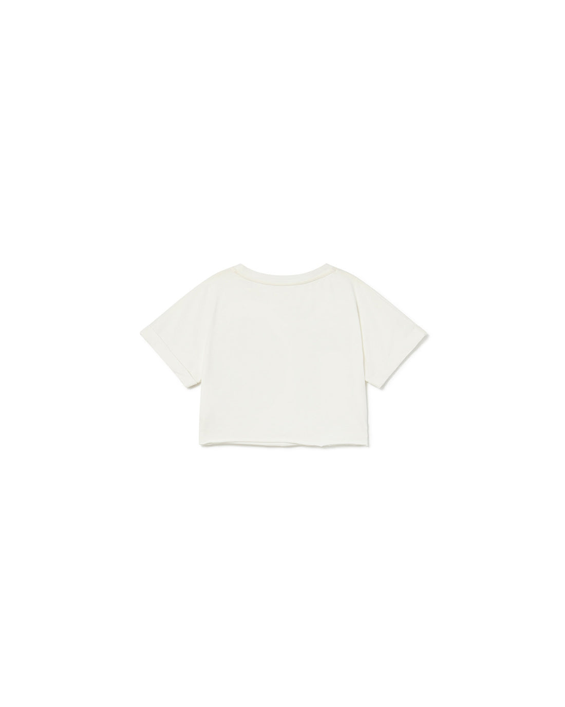 Little Creative Factory Soft 10 Crop T-Shirt - White