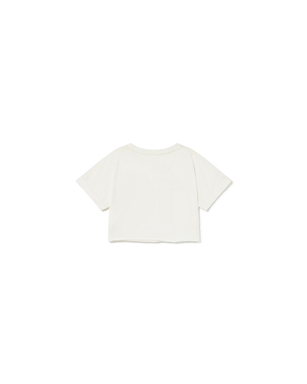 Little Creative Factory Soft 10 Crop T-Shirt - White