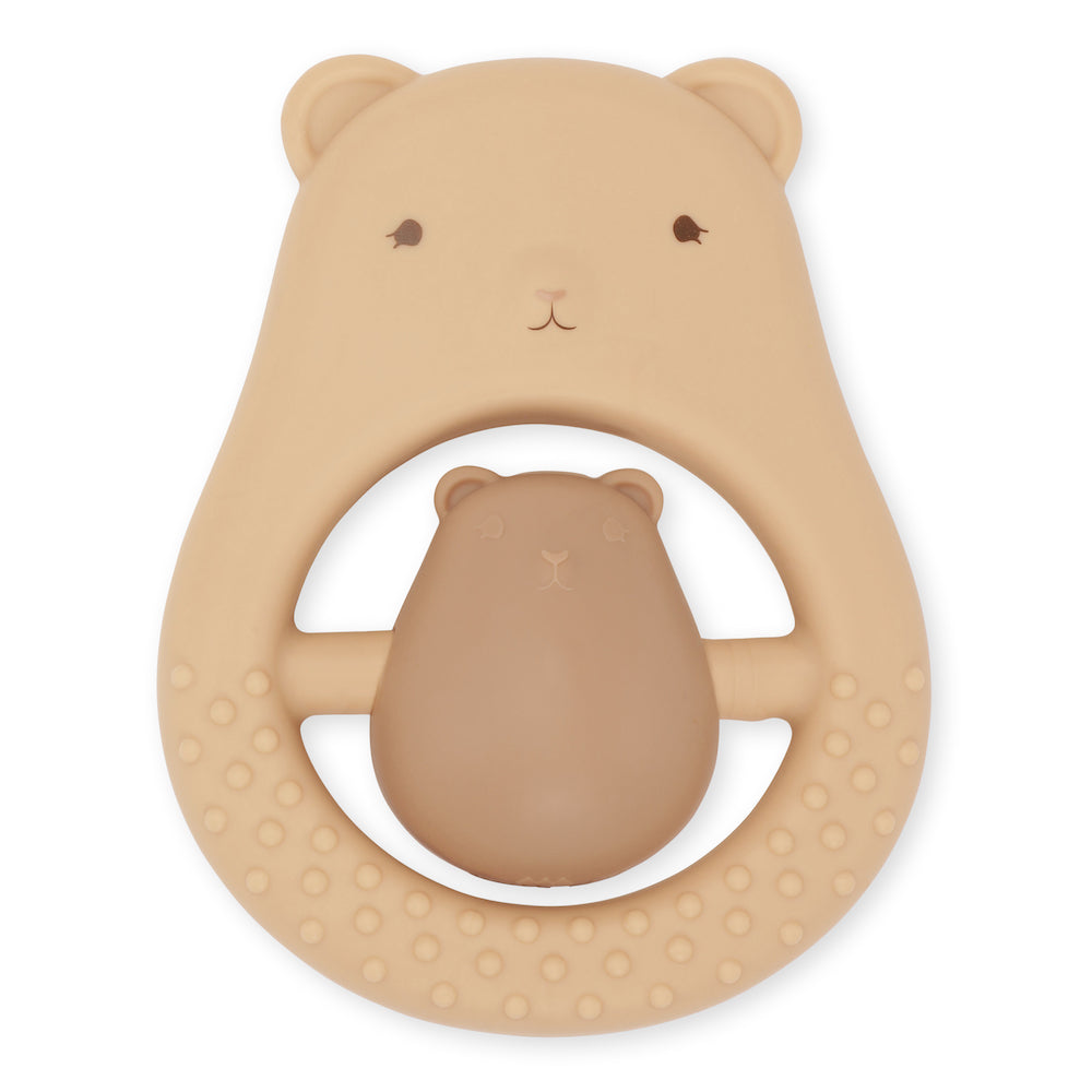 Konges Sløjd Teeth Soother Sibling - Teddy Rose Sand