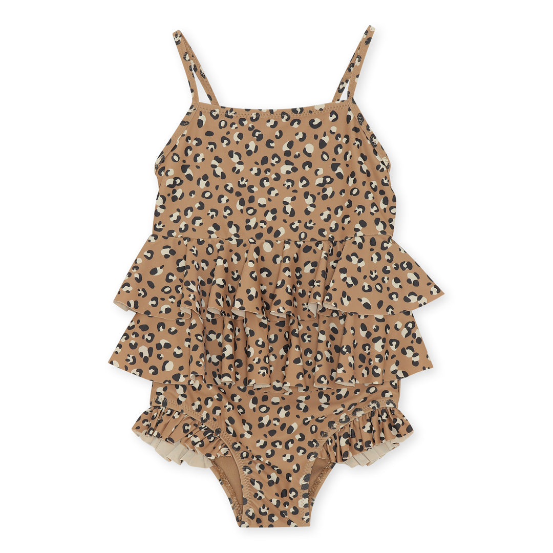 Konges Sløjd Leo Frill Swimsuit - Leo Brown