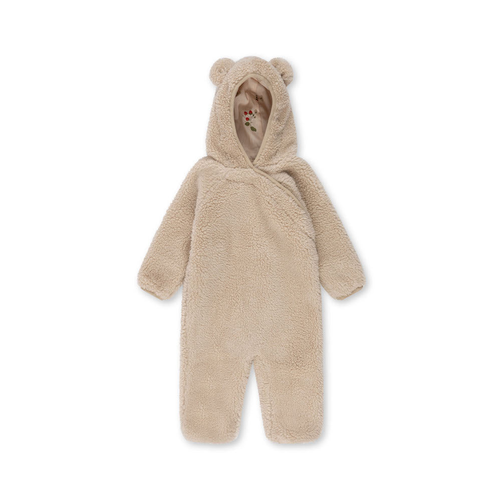 Konges Sløjd Grizz Teddy Onesie - Cream Off White