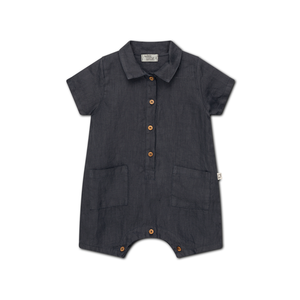 My Little Cozmo Brad Baby Jumpsuit - Linen Anthracite