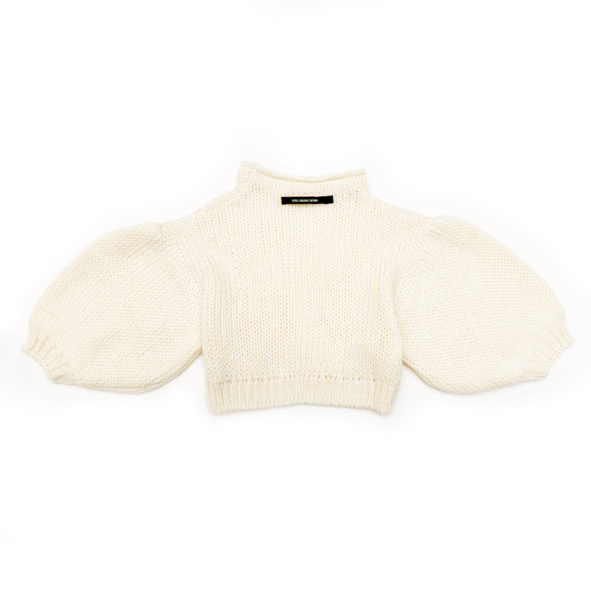 Little Creative Factory Tricot Balloon Jumper - Ivory