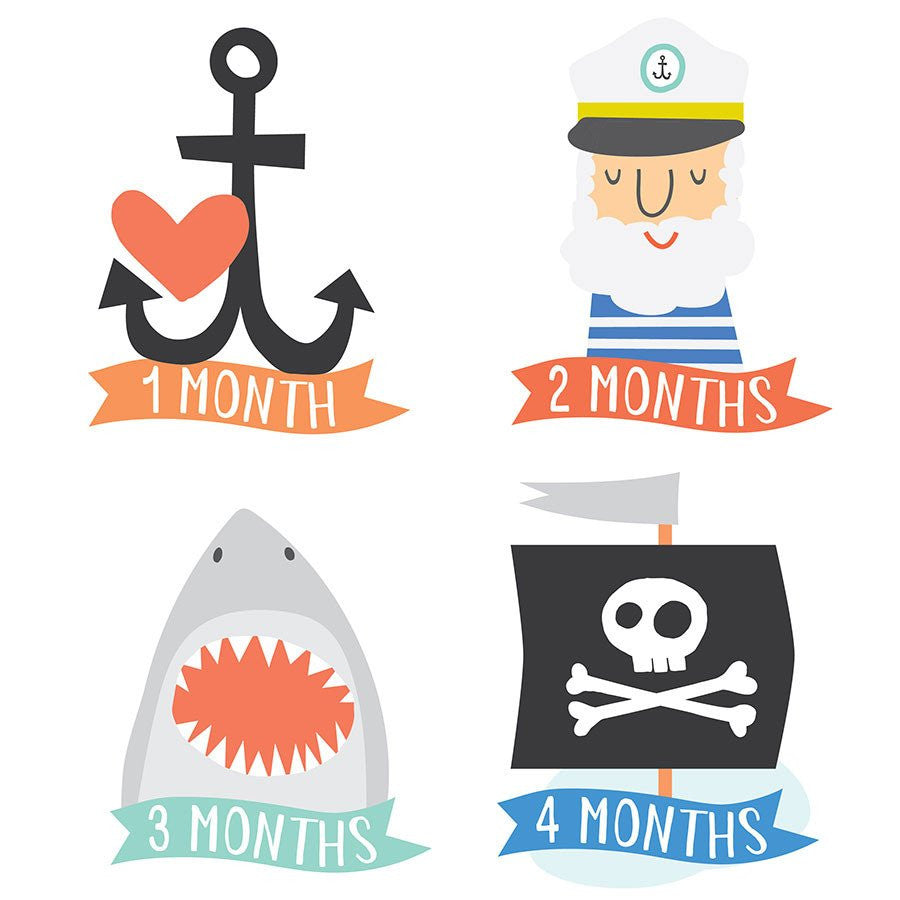 Lucy Darling Little Captain Monthly Stickers