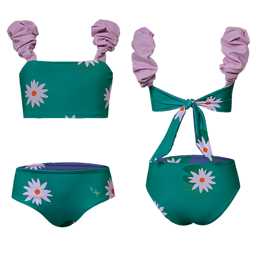 Pepita &amp; Me Bamba Girl Two Piece Swimsuit - Loto Verde