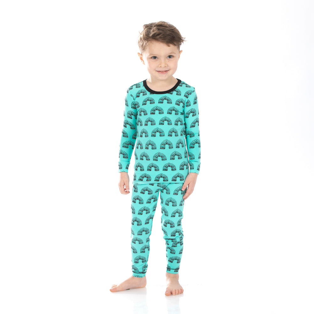 Kickee Pants Print Long Sleeve Pajama Set - Glass Spring Toy