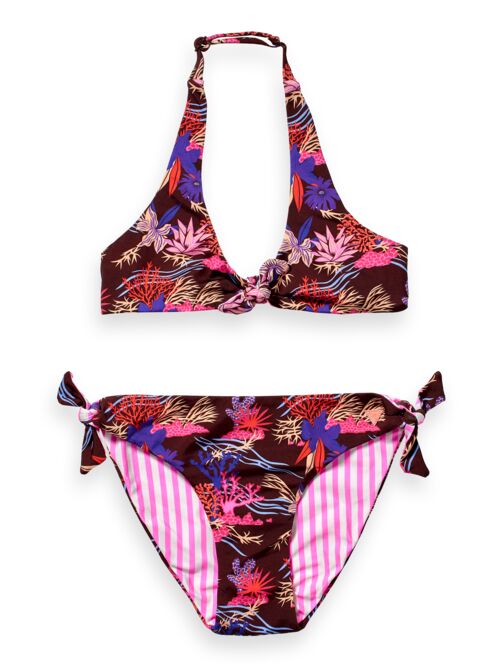 Scotch &amp; Soda Girls Reversible Printed Bikini