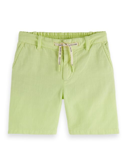 Scotch &amp; Soda Cotton Shorts with Drawstring - Lemonade