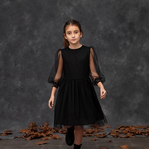 Tocoto Vintage Tulle Party Dress - Black