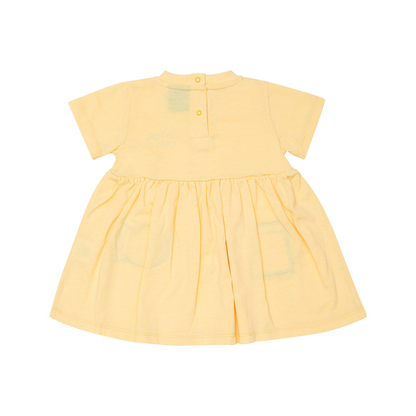 Mon Coeur Baby Fish Patch Dress - Sand