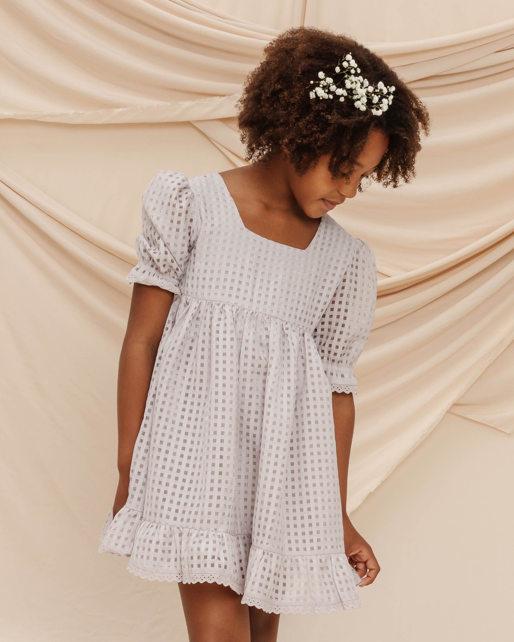 Noralee Quinn Dress - Cloud Gingham