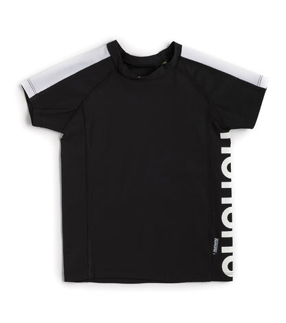 Nununu Short Sleeve Rash Guard - Black/White