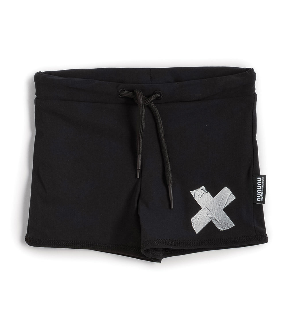 Nununu Solid Swim Shorts - Black