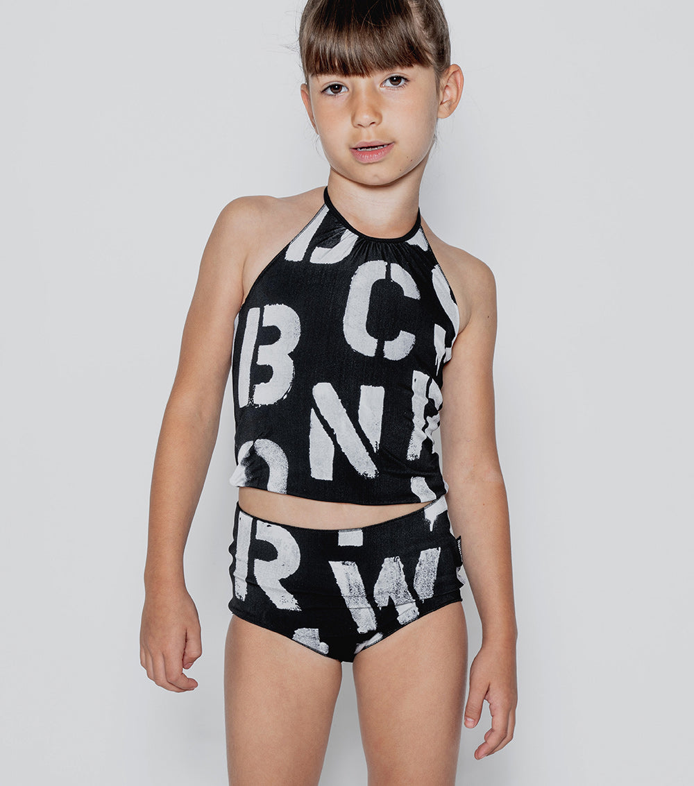 Nununu ABC Collared Bikini - Black