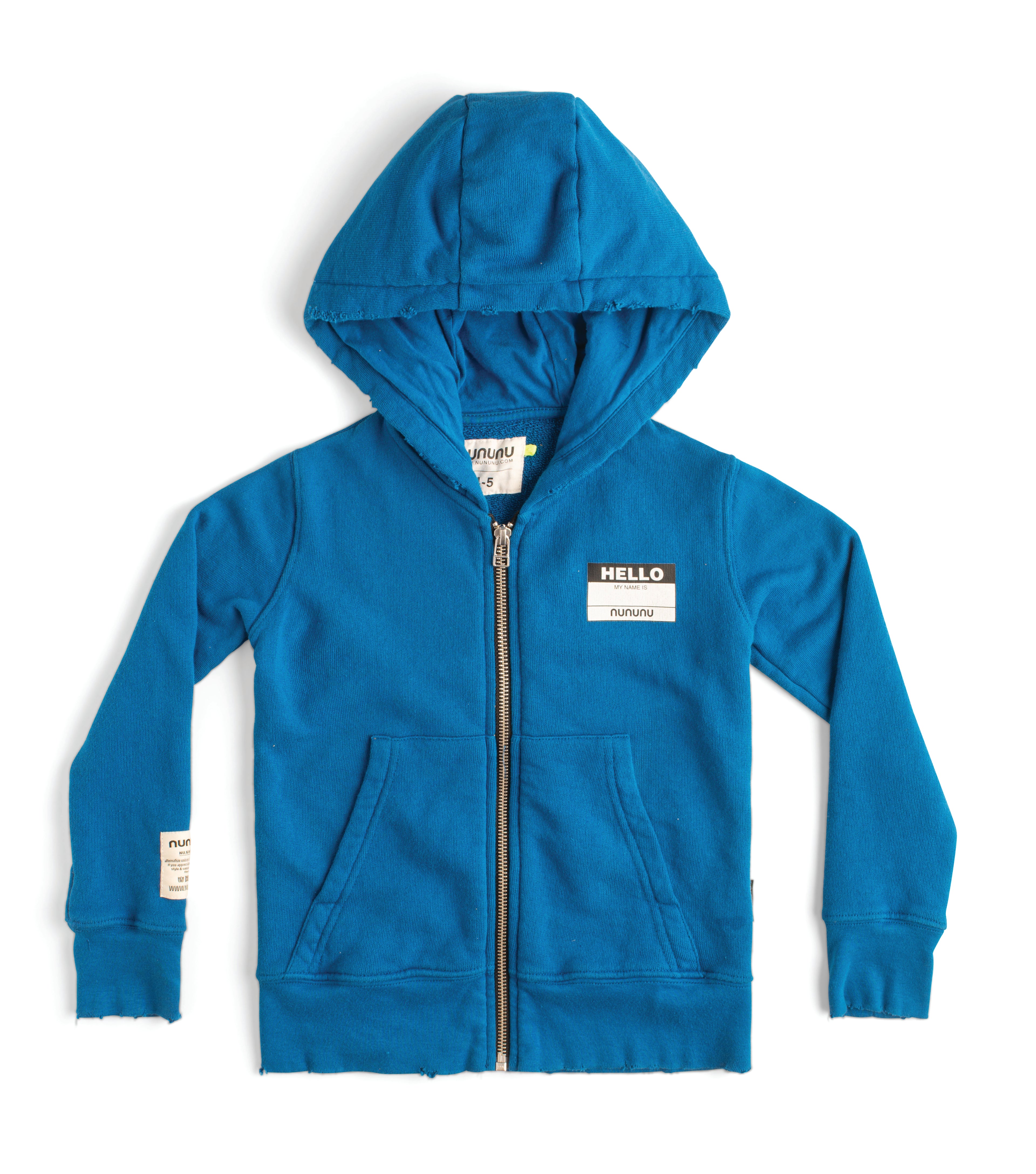 Nununu Kangaroo Zip Hoodie - Blue