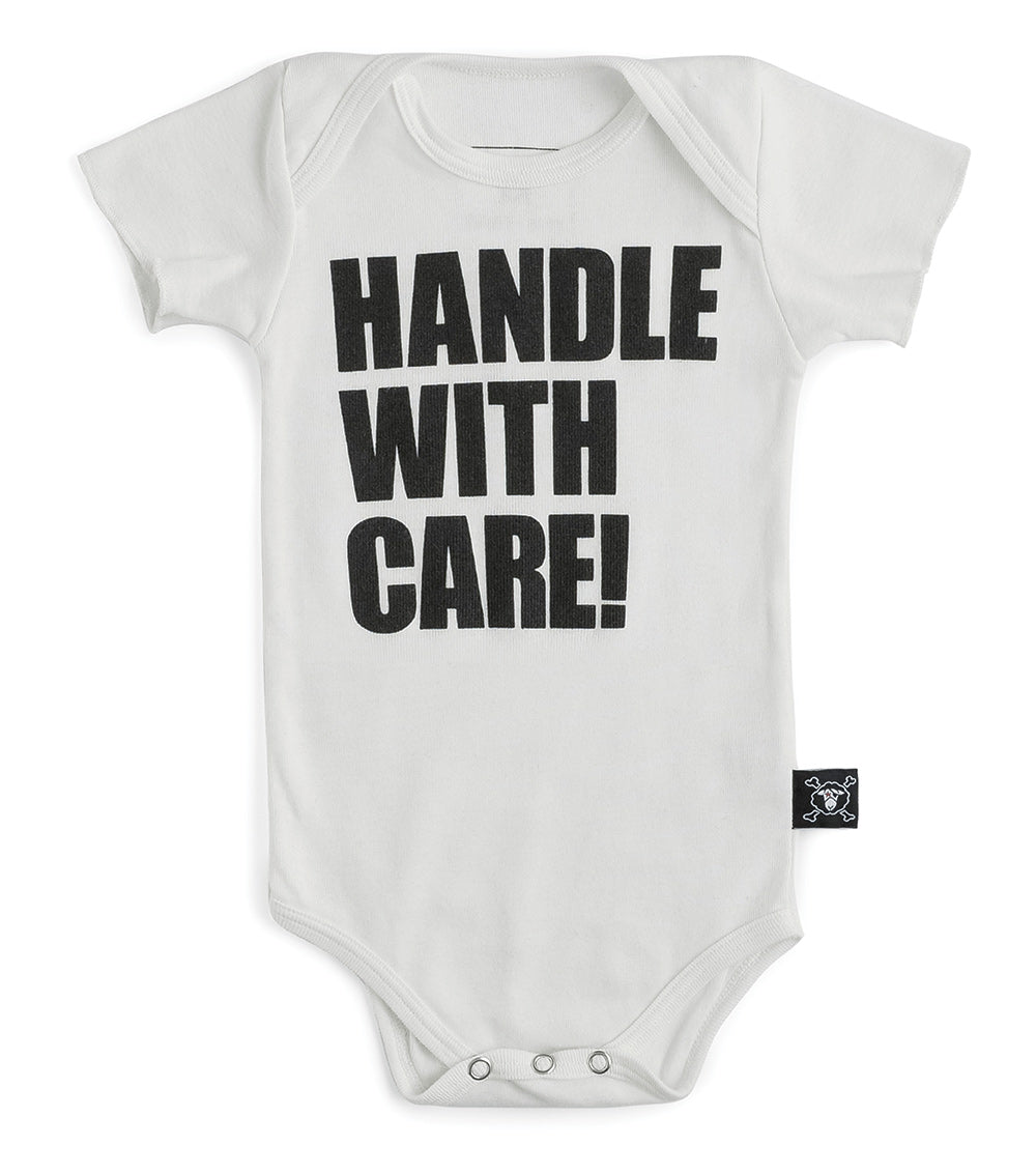 Nununu Handle with Care Bodysuit - White