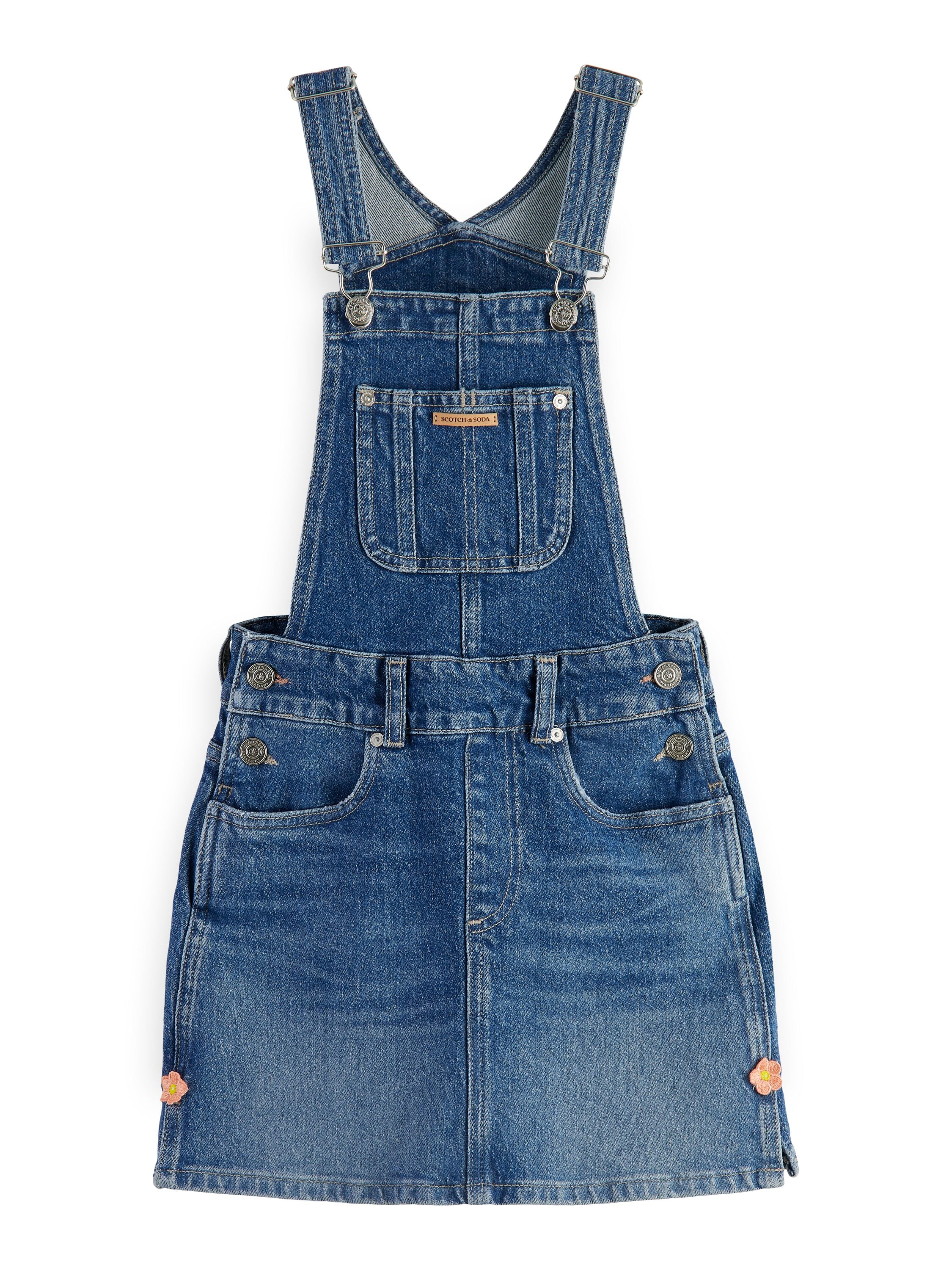 Scotch &amp; Soda Washed Denim Dungaree Dress - Windcatch