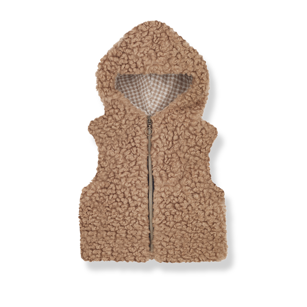 1 + In The Family Patxi Hooded Vest - Caramel