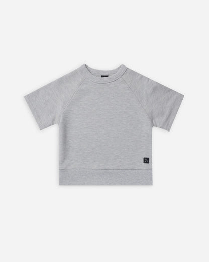 Play x Play Short Sleeve Sweatshirt - Heathered Ash