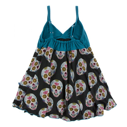 Kickee Pants Print Cancun Spaghetti Strap Dress - Dia De Los Muertos