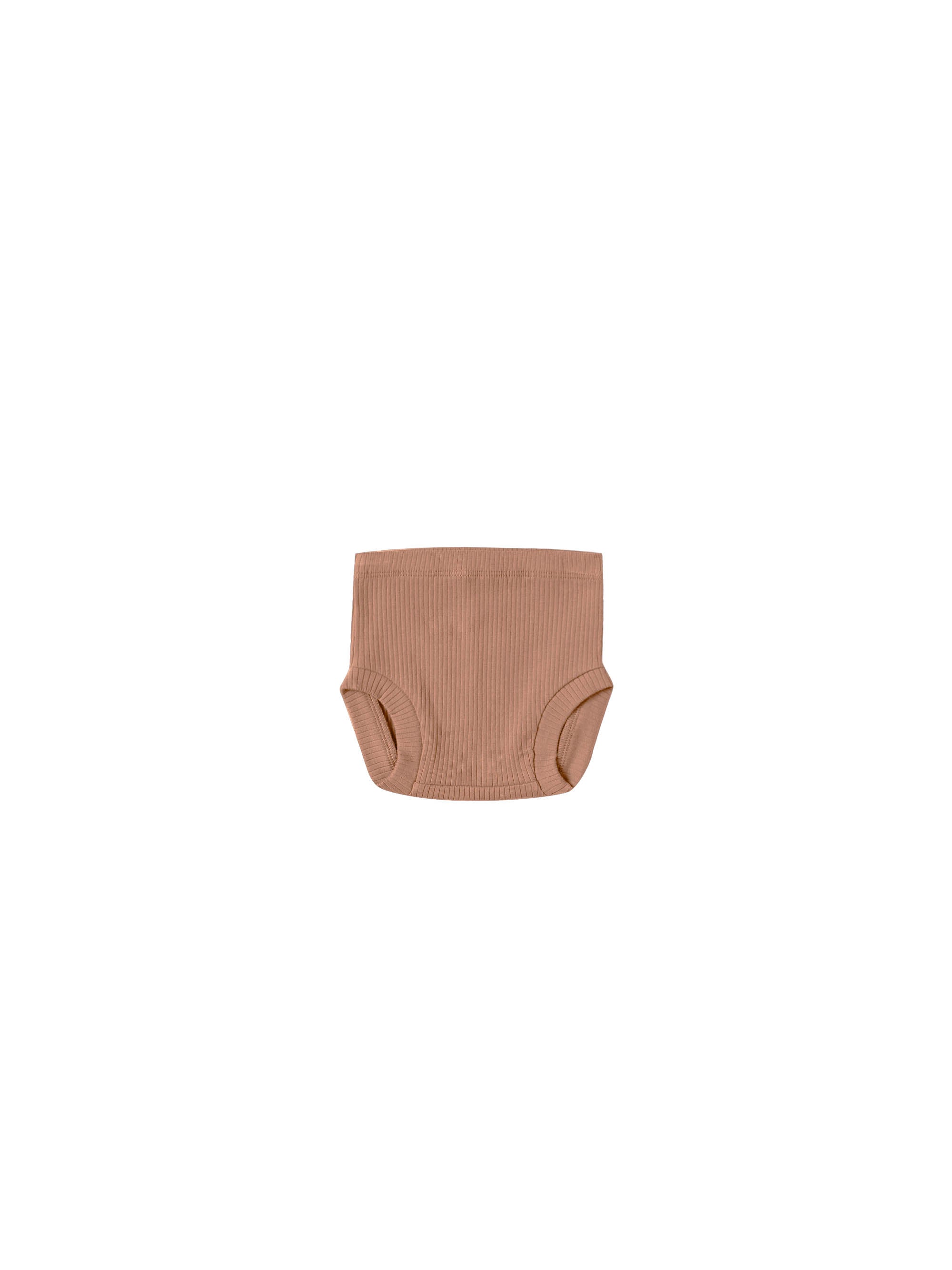 Quincy Mae Ribbed Bloomer - Terracotta