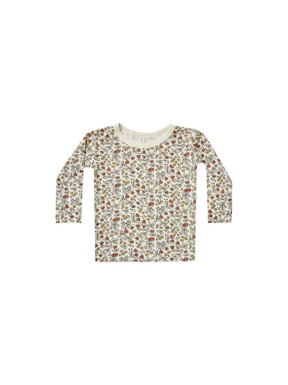 Quincy Mae Bamboo Longsleeve Tee - Fleur