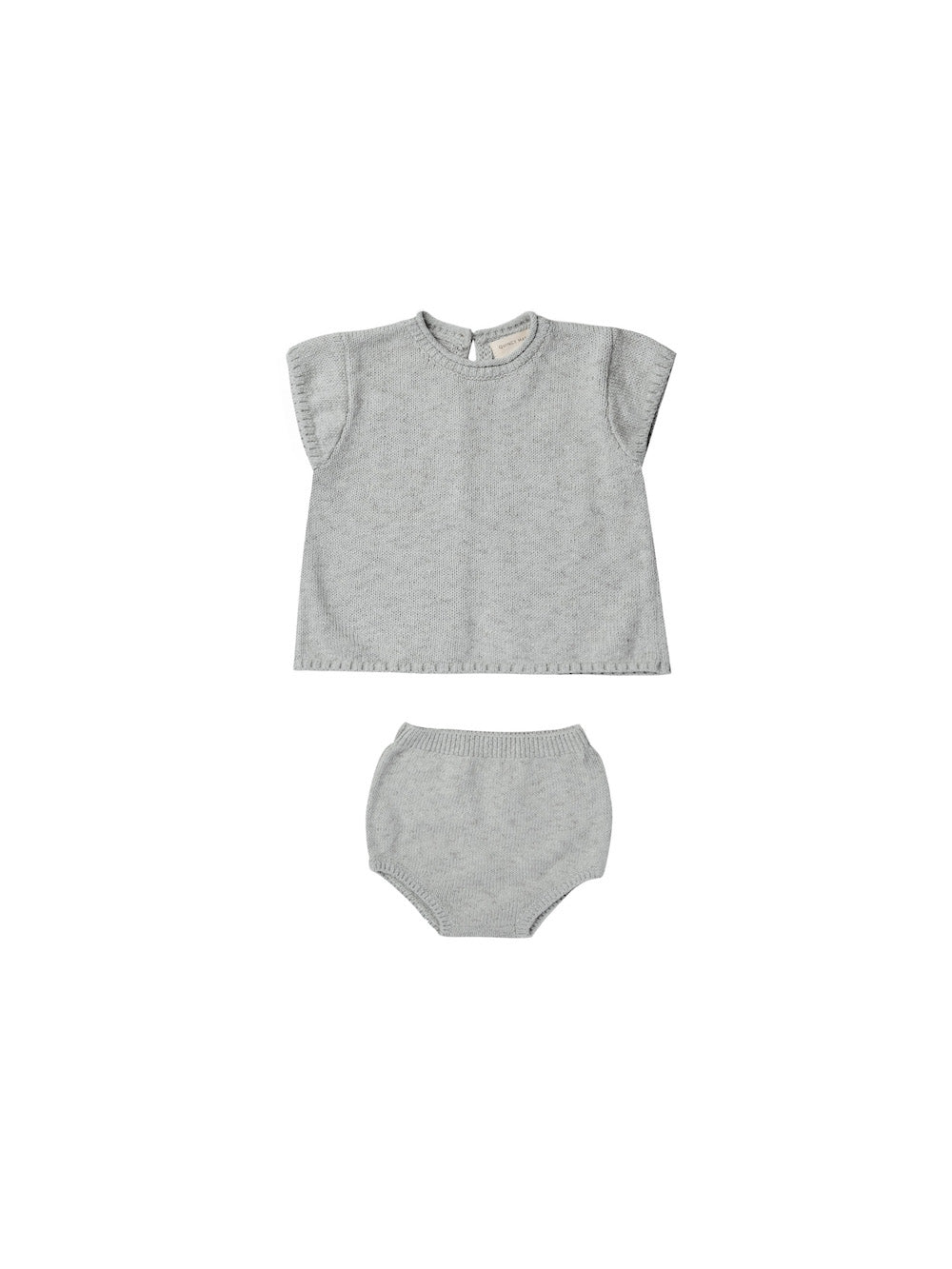 Quincy Mae Penny Knit Set - Sky Heather