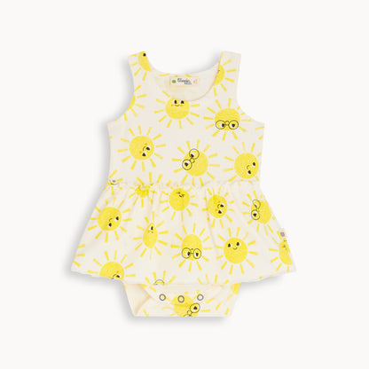 The Bonnie Mob Bodysuit with Skirt - Sunshine