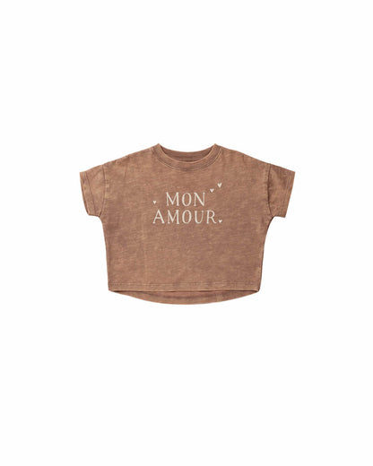 Rylee + Cru Boxy Tee - Mon Amour