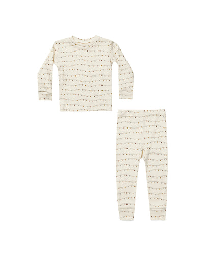 Rylee + Cru Organic Pajama Set - Lights