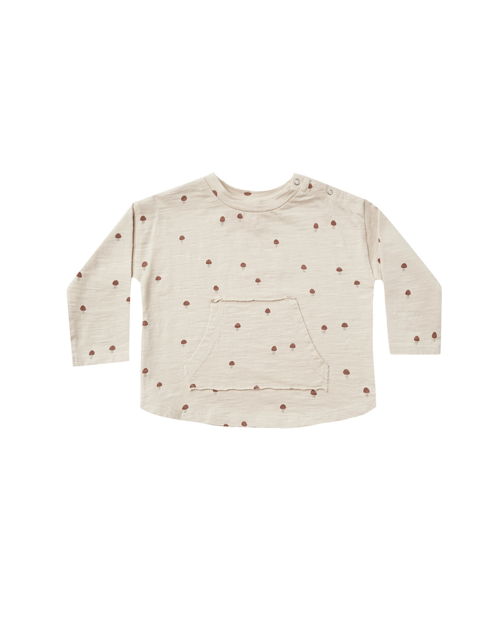 Rylee + Cru Longsleeve Pouch Tee - Mushroom