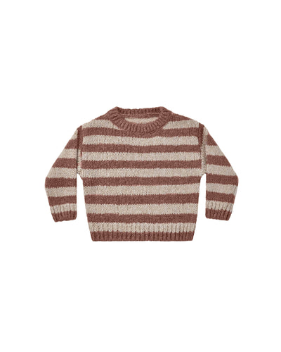 Rylee + Cru Aspen Sweater - Mocha Stripe