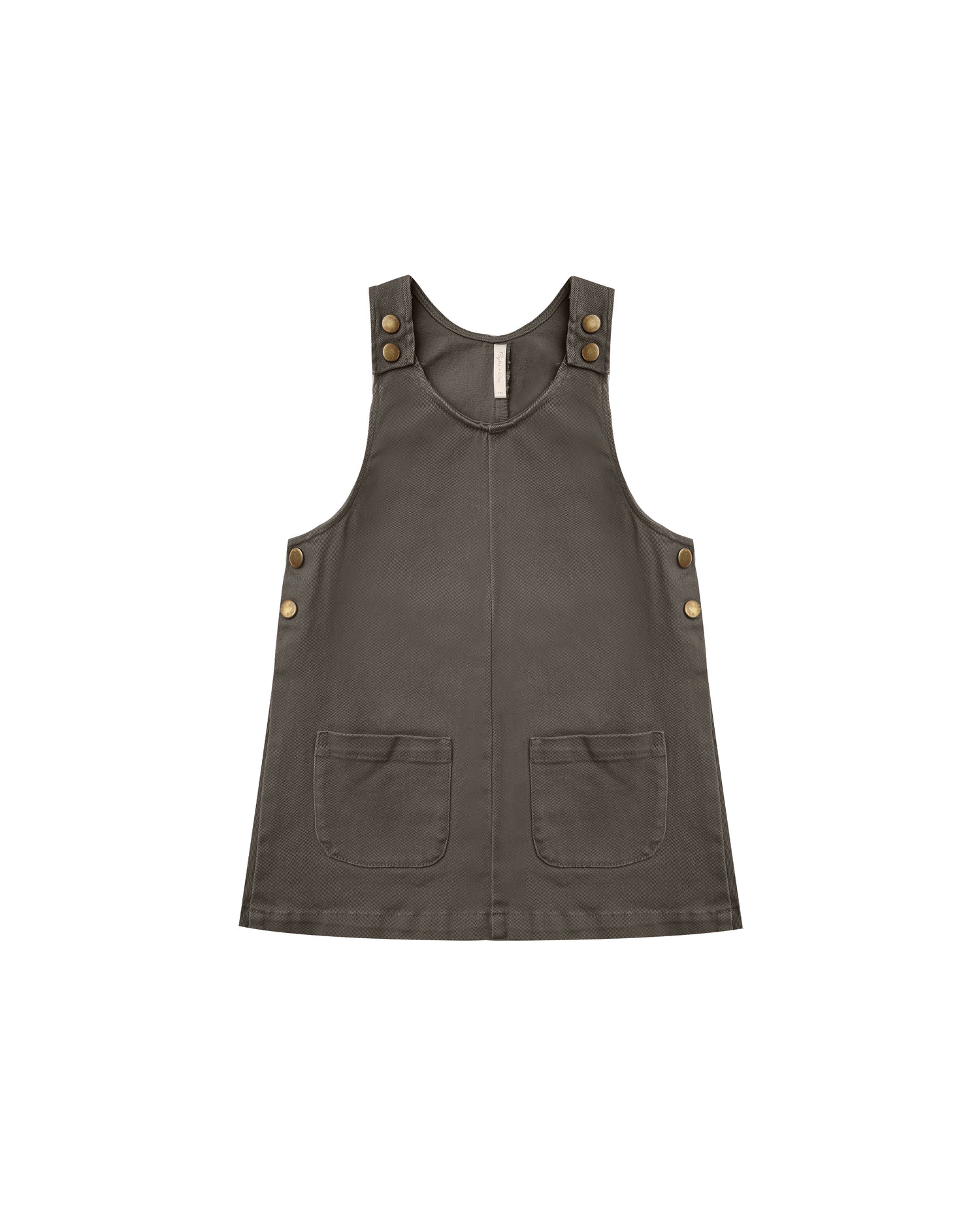 Rylee + Cru Odette Overall Dress - Charcoal