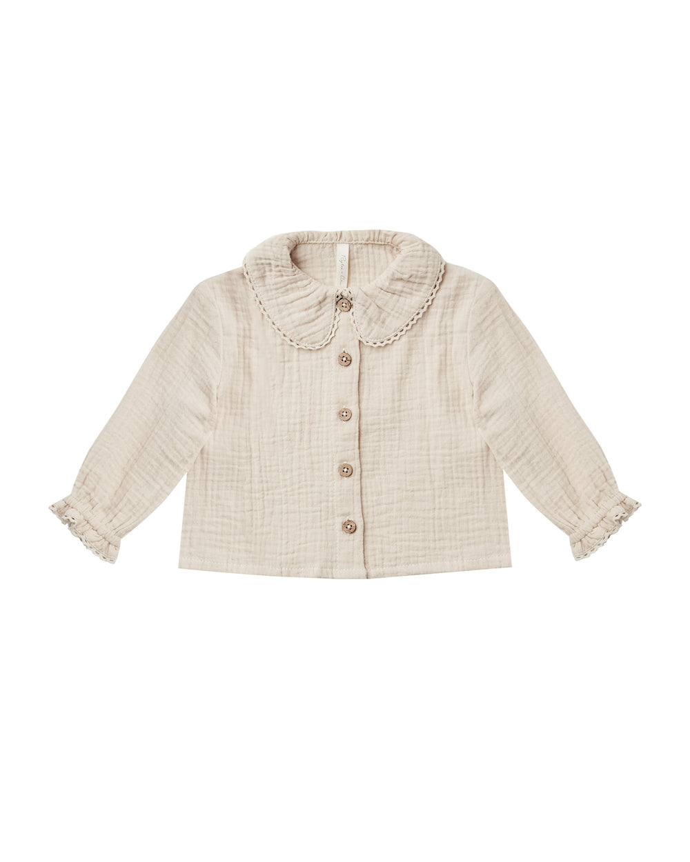 Rylee + Cru Oversize Collar Blouse - Stone