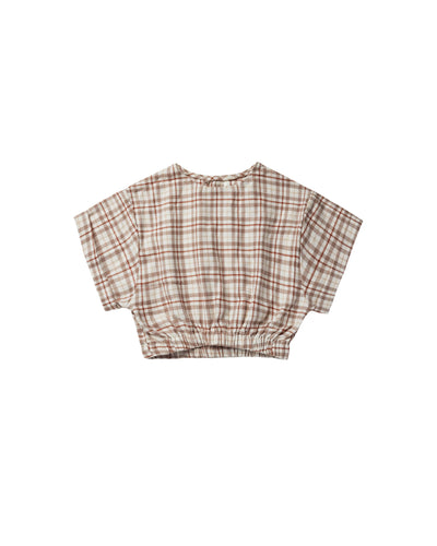 Rylee + Cru Joelle Top - Mocha Plaid