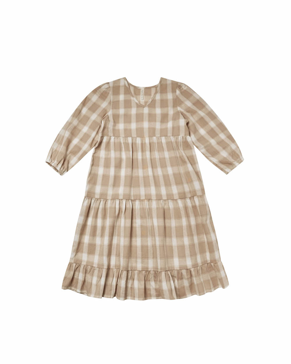 Rylee + Cru Gillian Dress - Putty Plaid