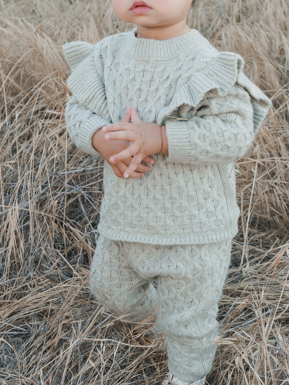 Rylee + Cru Knit Gable Pant - Agave