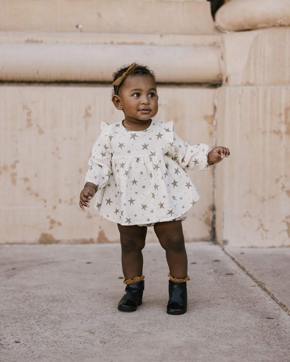 Rylee + Cru Piper Blouse - Grey stars