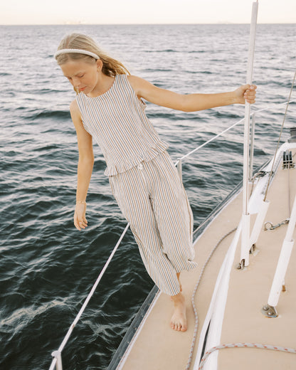 Rylee + Cru Oceanside Top - Nautical Stripe